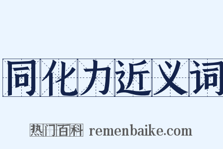 同化力近义词是什么意思的图片